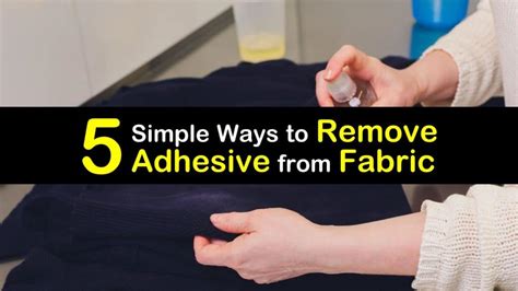 what removes glue from fabric